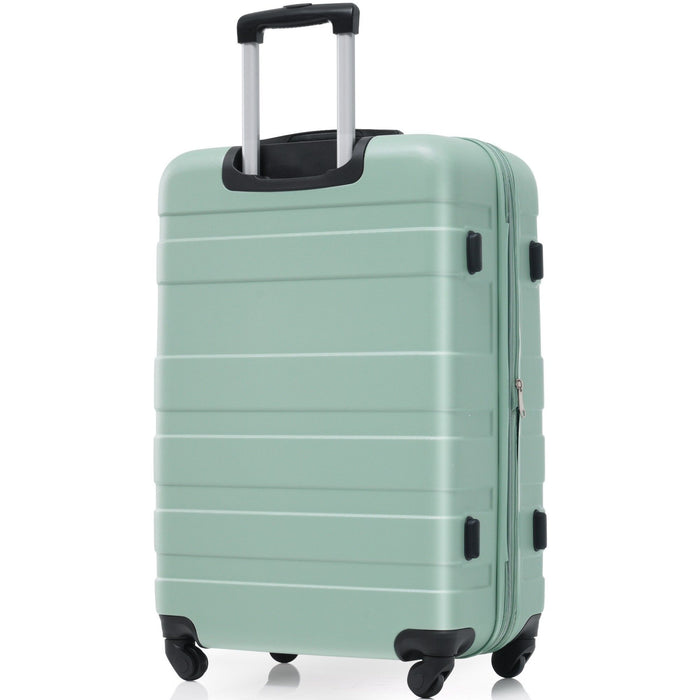 Luggage Sets New Model Expandable Abs Hardshell 3 Pieces Clearance Luggage Hardside Lightweight Durable Suitcase Sets Spinner Wheels Suitcase With Tsa Lock 20''24''28'' (Light Green)