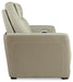 Battleville - Almond - 2 Seat Pwr Rec Sofa Adj Hdrest Unique Piece Furniture