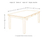 Ralene - Medium Brown - Rectangular Dining Room Butterfly Extension Table Unique Piece Furniture