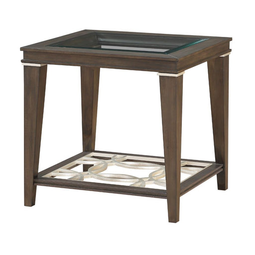Peregrine - End Table - Walnut & Glass Unique Piece Furniture