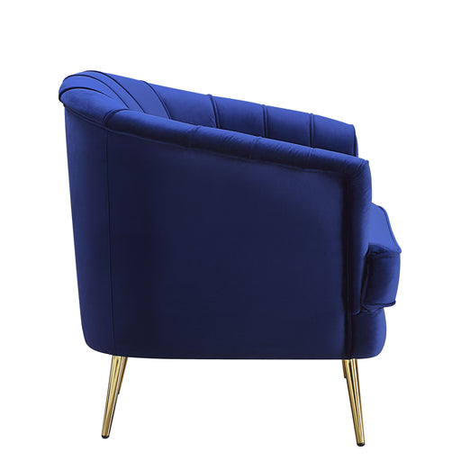 Eivor - Chair - Blue Velvet Unique Piece Furniture