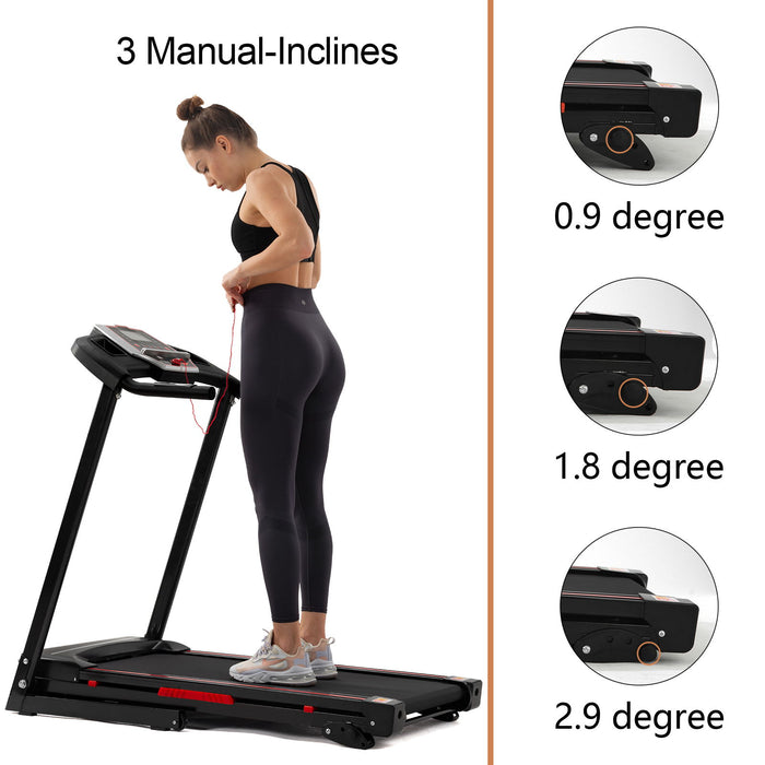 Folding Treadmills For Home - 3.5Hp Portable Foldable With Incline, Electric Treadmill For Running Walking Jogging Exercise With 12 Preset Programs, Indoor Workout Training Space Save Apartment