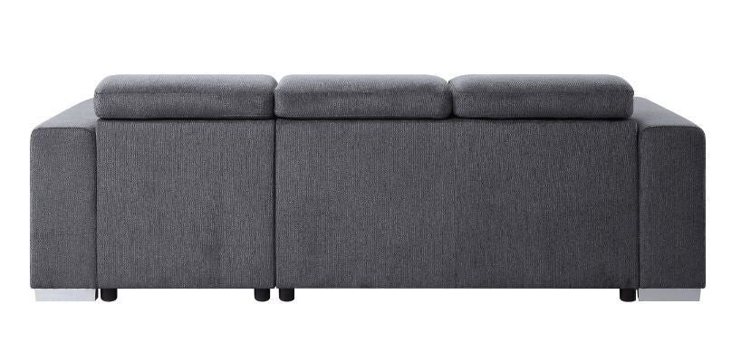 Natalie - Sectional Sofa - Gray Chenille Unique Piece Furniture