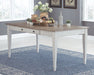 Skempton - White - Rect Drm Table W/Storage Unique Piece Furniture