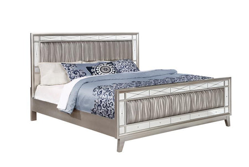 Leighton - Kids & Teens Panel Bed with Mirrored Accents Unique Piece Furniture
