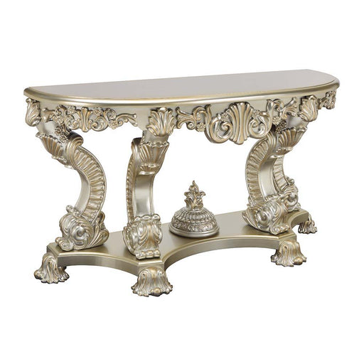 Sorina - End Table - Antique Gold Finish - 36" Unique Piece Furniture