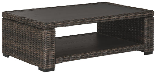Grasson - Brown - Rectangular Cocktail Table Unique Piece Furniture
