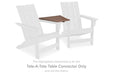 Emmeline - Brown - Tete-a-tete Table Connector Unique Piece Furniture