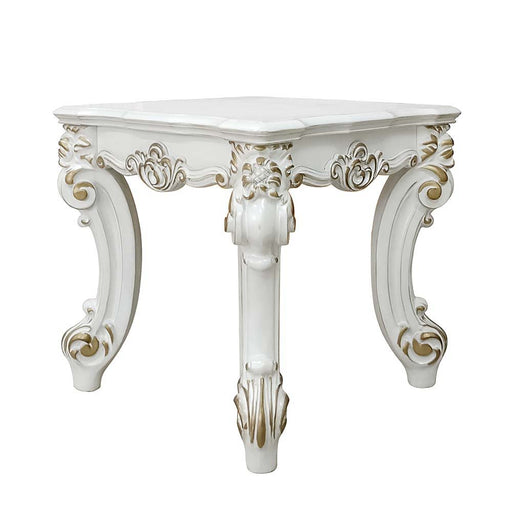 Vendom II - End Table - Antique Pearl Finish Unique Piece Furniture