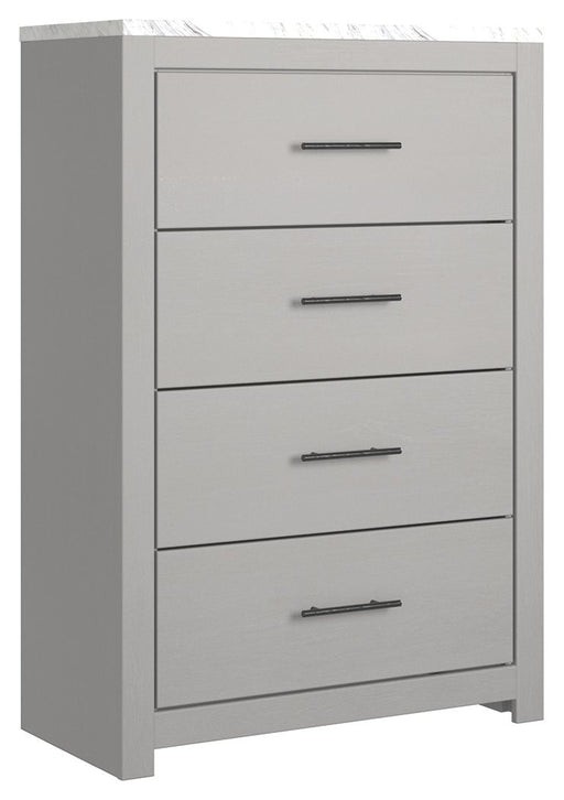 Cottonburg - Light Gray / White - Four Drawer Chest Unique Piece Furniture