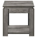 Donal - 3 Piece Occasional Set With Open Shelves - Weathered Gray Unique Piece Furniture