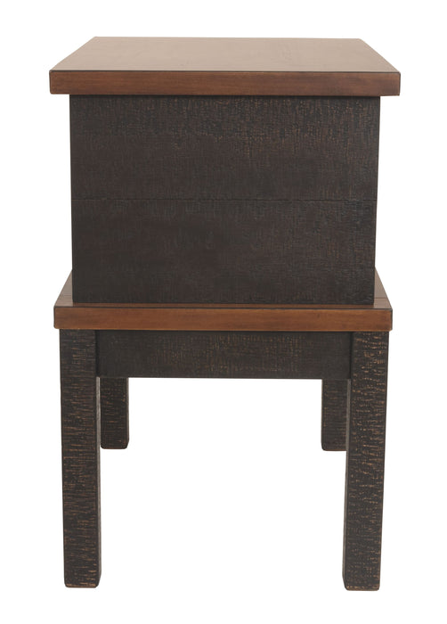 Stanah - Brown / Beige - Chair Side End Table Unique Piece Furniture