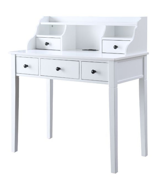 Agia - Desk - White Finish Unique Piece Furniture