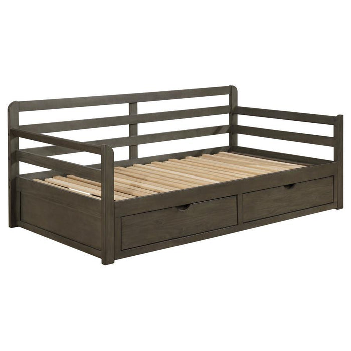 Sorrento - 2-Drawer Twin Daybed With Extension Trundle - Gray Unique Piece Furniture