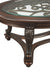 Norcastle - Dark Brown - Oval Cocktail Table Unique Piece Furniture