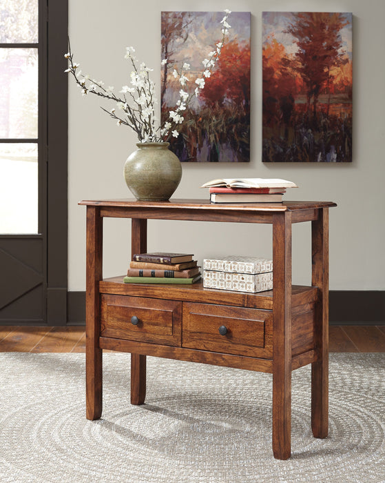 Abbonto - Warm Brown - Accent Table Unique Piece Furniture