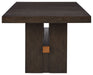 Burkhaus - Dark Brown - Rectangular Dining Room Extension Table Unique Piece Furniture