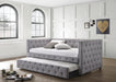Mockern - Tufted Upholstered Daybed With Trundle - Gray Unique Piece Furniture