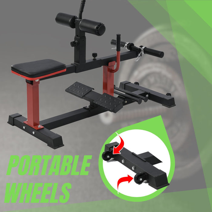 Adjustable Seated Calf Raise Machine, Calf Raise Machine With Band Pegs, Leg Trainer Home Gym
