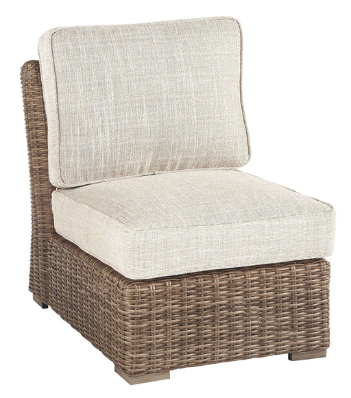 Beachcroft - Beige - Armless Chair W/Cushion Unique Piece Furniture