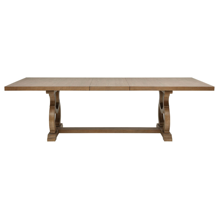 Brockway 7-piece Extension Leaf Dining Set Barley Brown