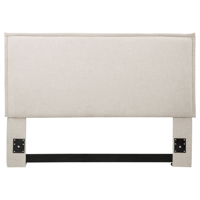 Izzy Upholstered Queen or Full Panel Headboard Sand