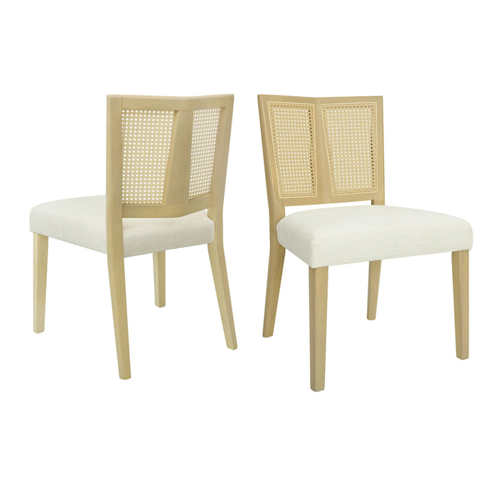 Rattan Dining Chair Without Arms (Set of 2)