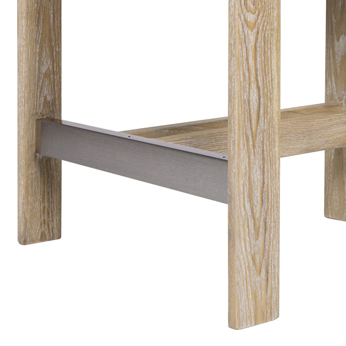 Millwick - Low Back Genuine Fur Counter Stool - Natural Blonde