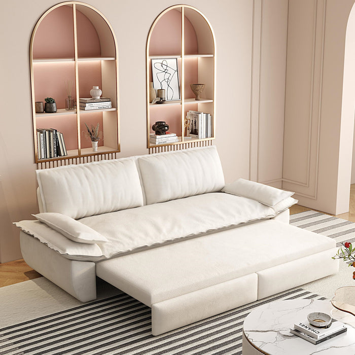 Queen Pull Out Bed, 3 In 1 Convertible Sleeper Sofa