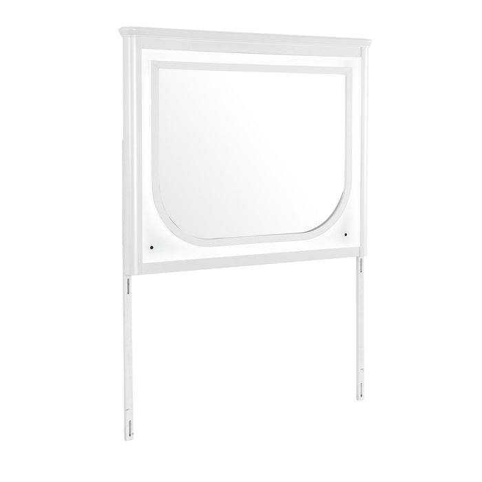 Brenda - Mirror With LED Lighting And Accent Detailing - Gray