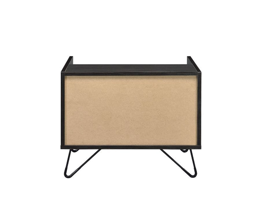 Melkree - Accent Table - Oak & Black
