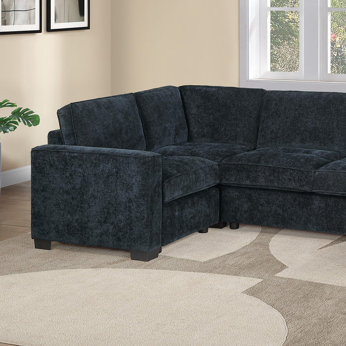 Sectional With RAF Chaise, Armless Loveseat & LAF 1 Arm Chair