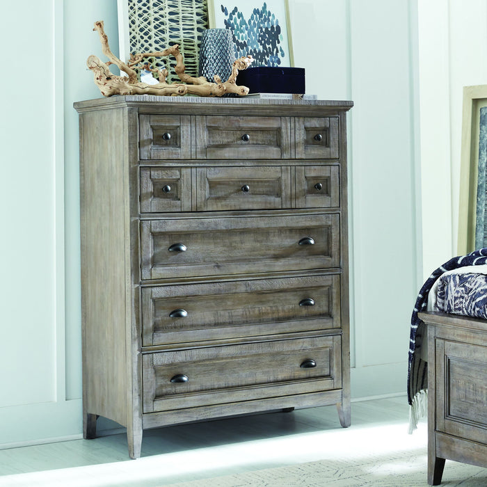 Paxton Place - Wood Drawer Chest - Dove Tail Gray