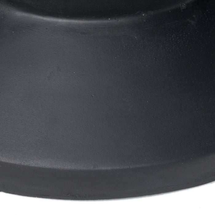 Side Table Modern Concrete Accent Piece - Black