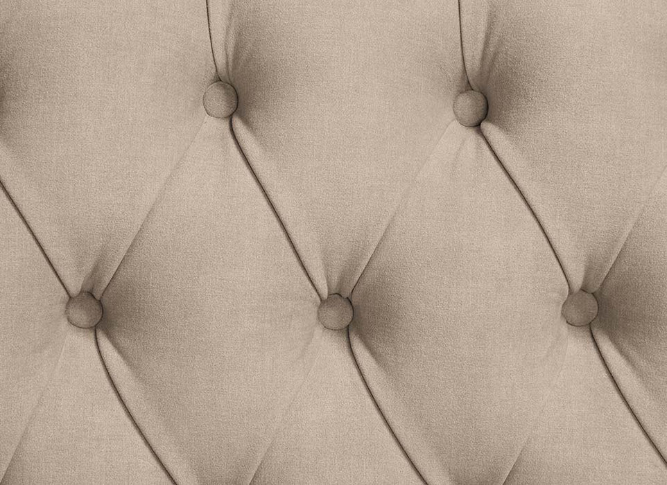 Ragnar - Sofa With 7 Pillows - Light Brown Linen & Cherry