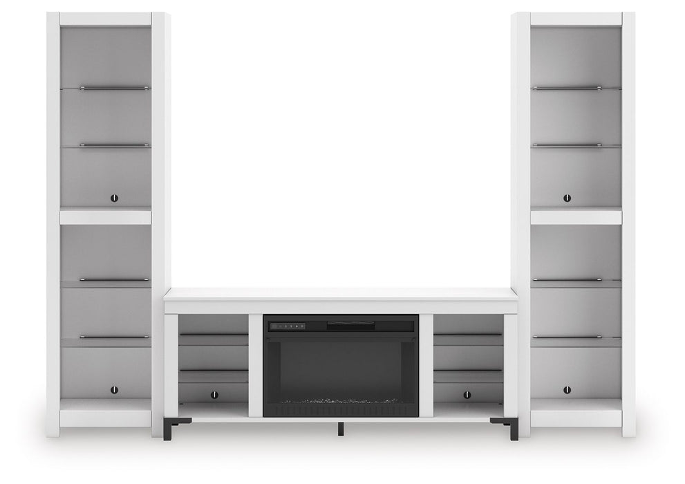 Brollevi - 3-Piece Entertainment Center - White