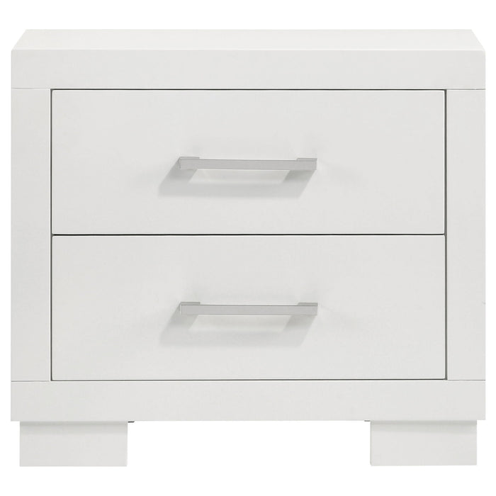 Jessica 5-piece Eastern King LED Bedroom Set Snow White