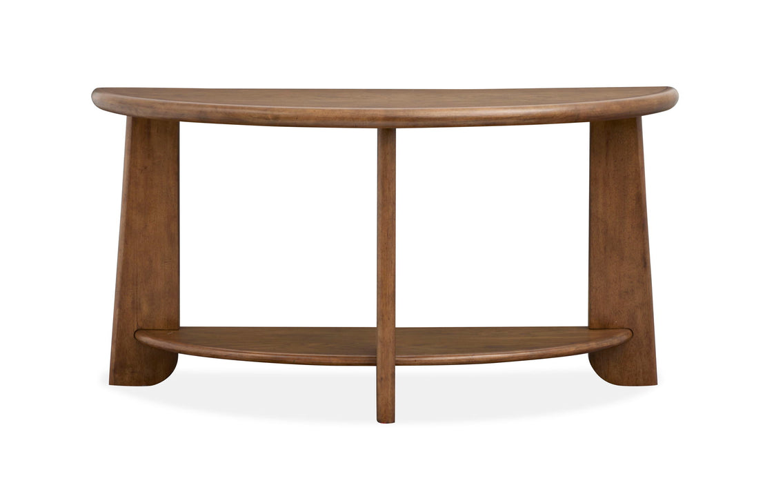 Tanner - Demilune Sofa Table - Tawny Brown
