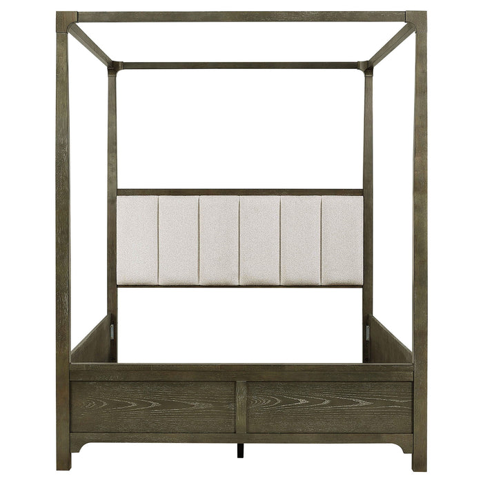 Gran Park Queen Canopy Bed Dark Cocoa