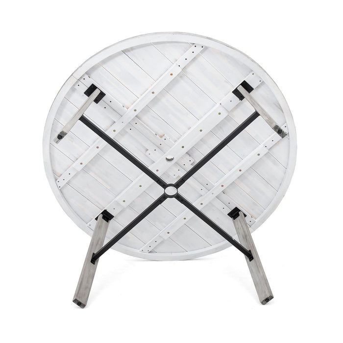 6 Person Outdoor Wooden Dining Set With Umbrella Hole And Removable Cushions For Patio - Gray