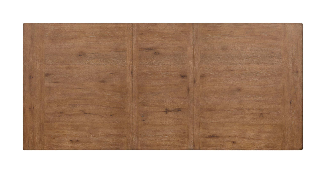 Kingston - Extendable Rectangular Dining Table - Whisper White And Cerused Nutmeg