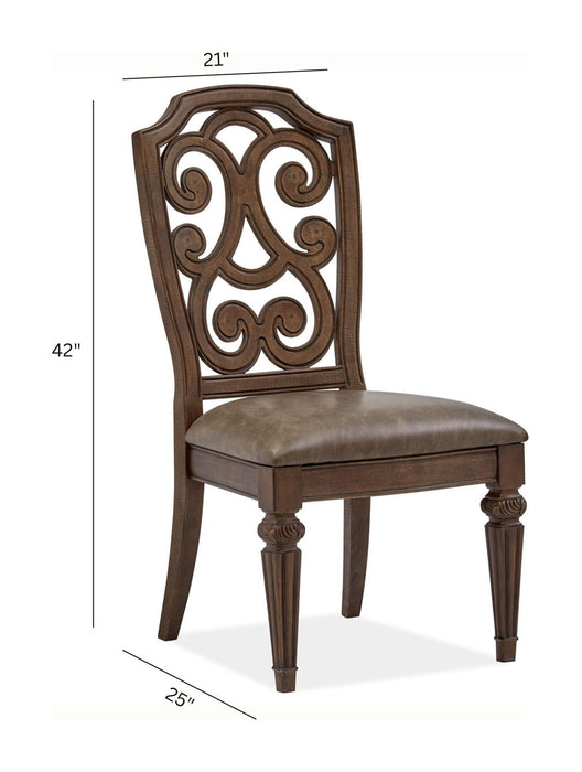 Durango - Wood Dining Side Chair With Upholstered Seat (Set of 2) - Willadeene Brown