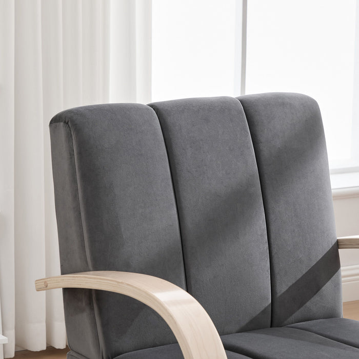 360° Swivel Accent Chair With Armrests