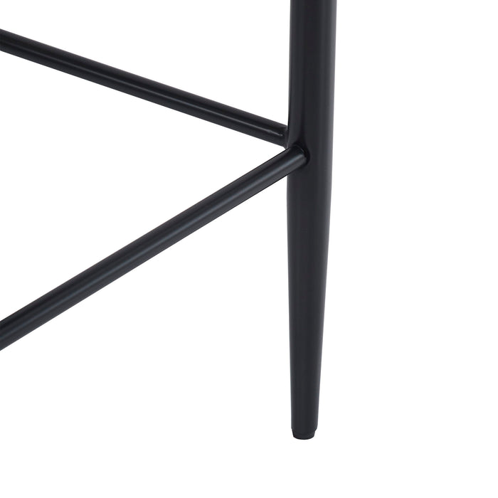 Upholstered Barstools With Back For Kitchen (Set of 2)