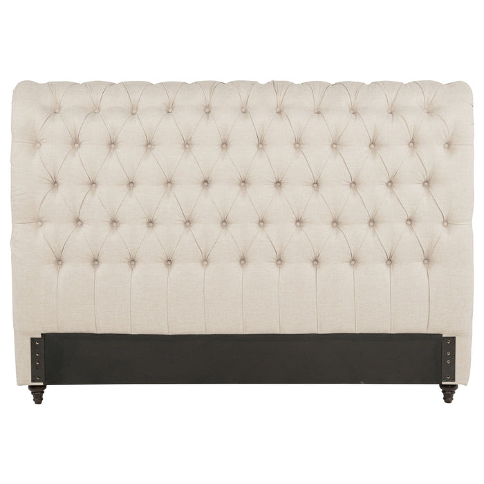 Devon 57-inch Upholstered Full Headboard Beige