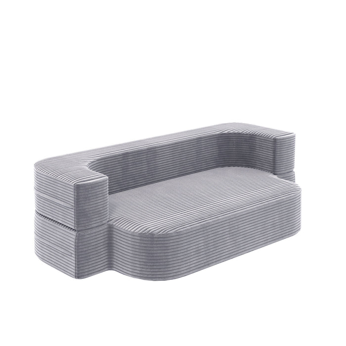 Convertible Floor Sofa Bed With Multi Functional Blanket
