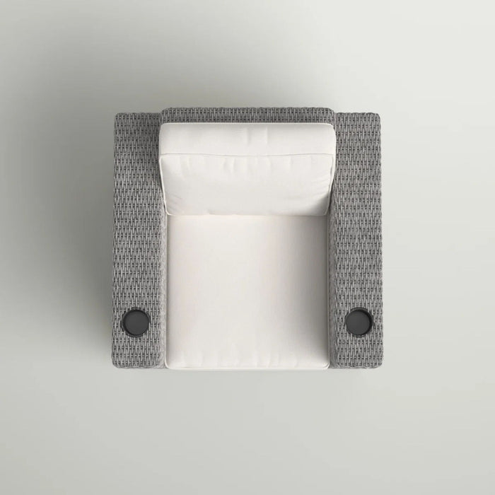 Aviara - Outdoor Club Chair Timeless Comfort With Plush Cushions - Gray Mix