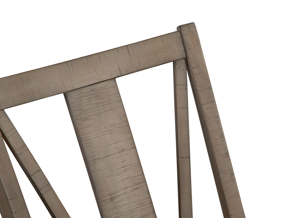 Paxton Place - Dining Side Chair With Upholstered Seat (Set of 2) - Dovetail Grey