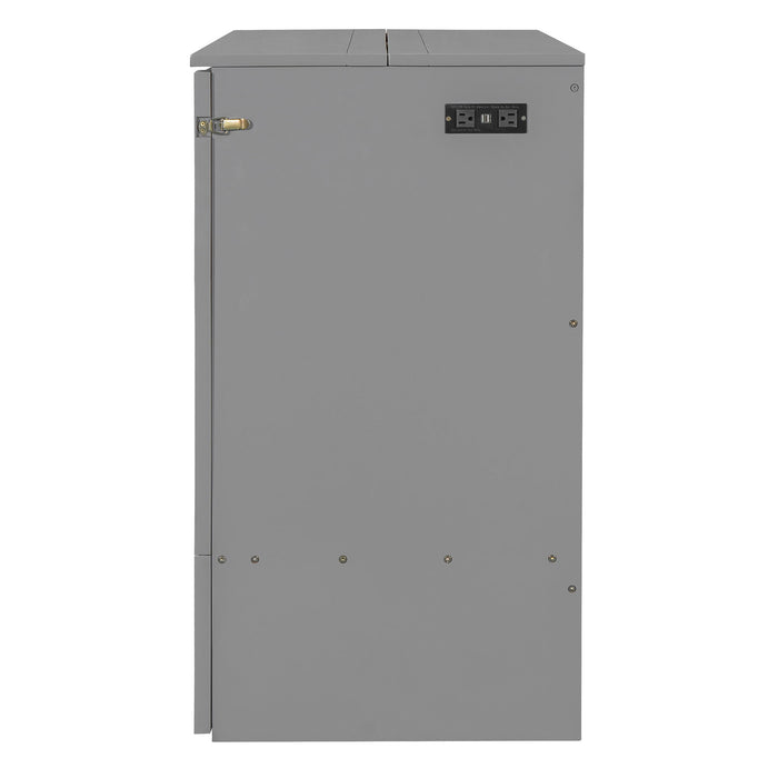 Murphy Bed With Drawer And A Set Of Sockets & USB Ports, Pulley Structure Design