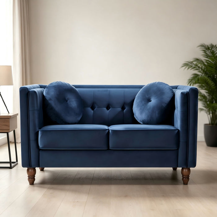 Chesterfield Loveseat 2 Seater Couch For Living Room